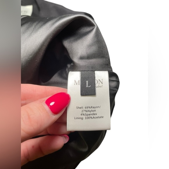 Mayson the Label New Ponte Button Front Vest Black Size Large - Picture 5 of 7